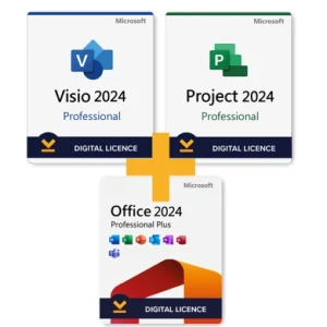 Microsoft Office 2024 Professional Plus with Visio 2024 and Project 2024 Pro