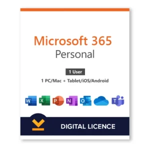 Microsoft 365 Personal | (PC/MAC/Tablet) – 1 Device – One Time Payment